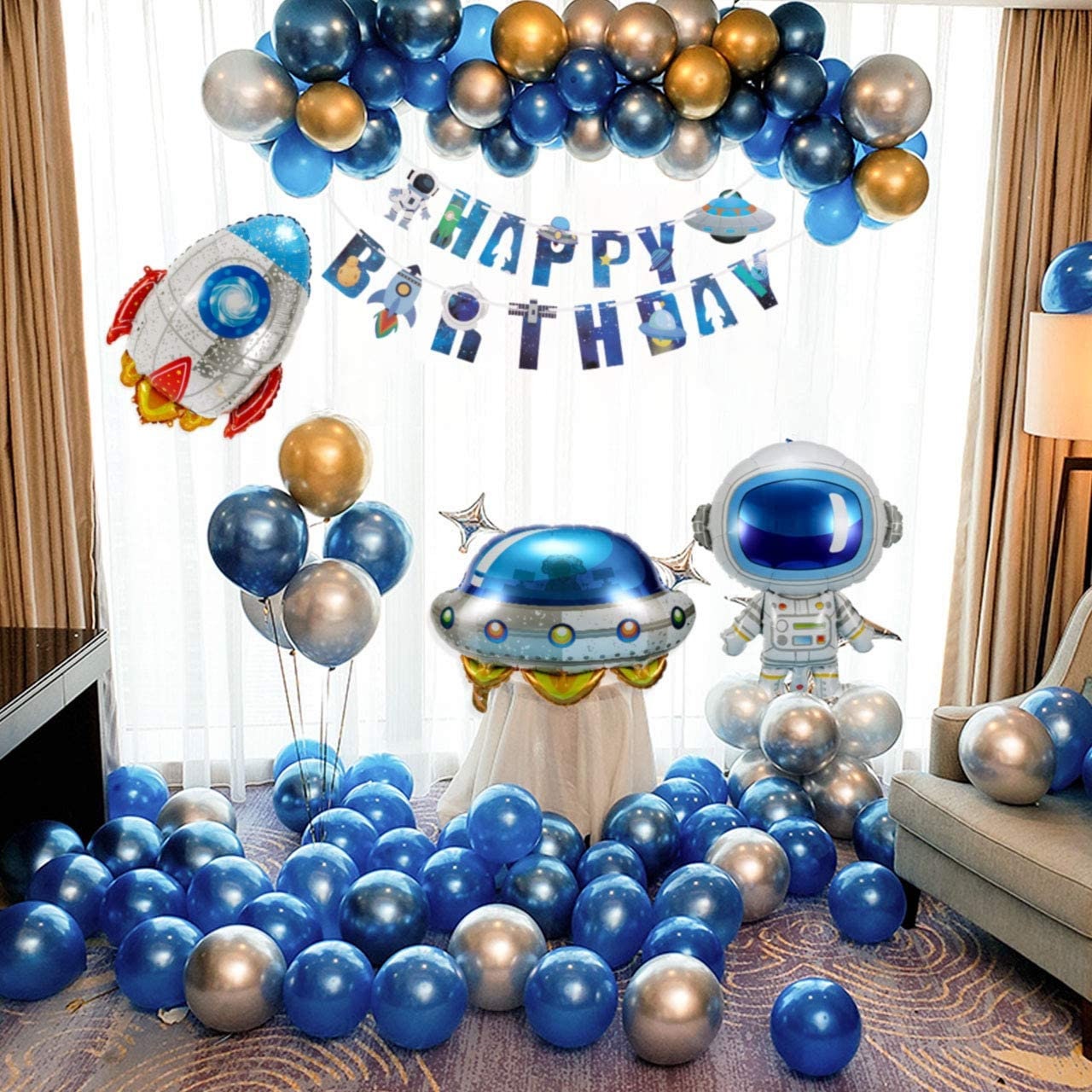 Space Theme Birthday Party Decorations for Boys Astronauts Etsy