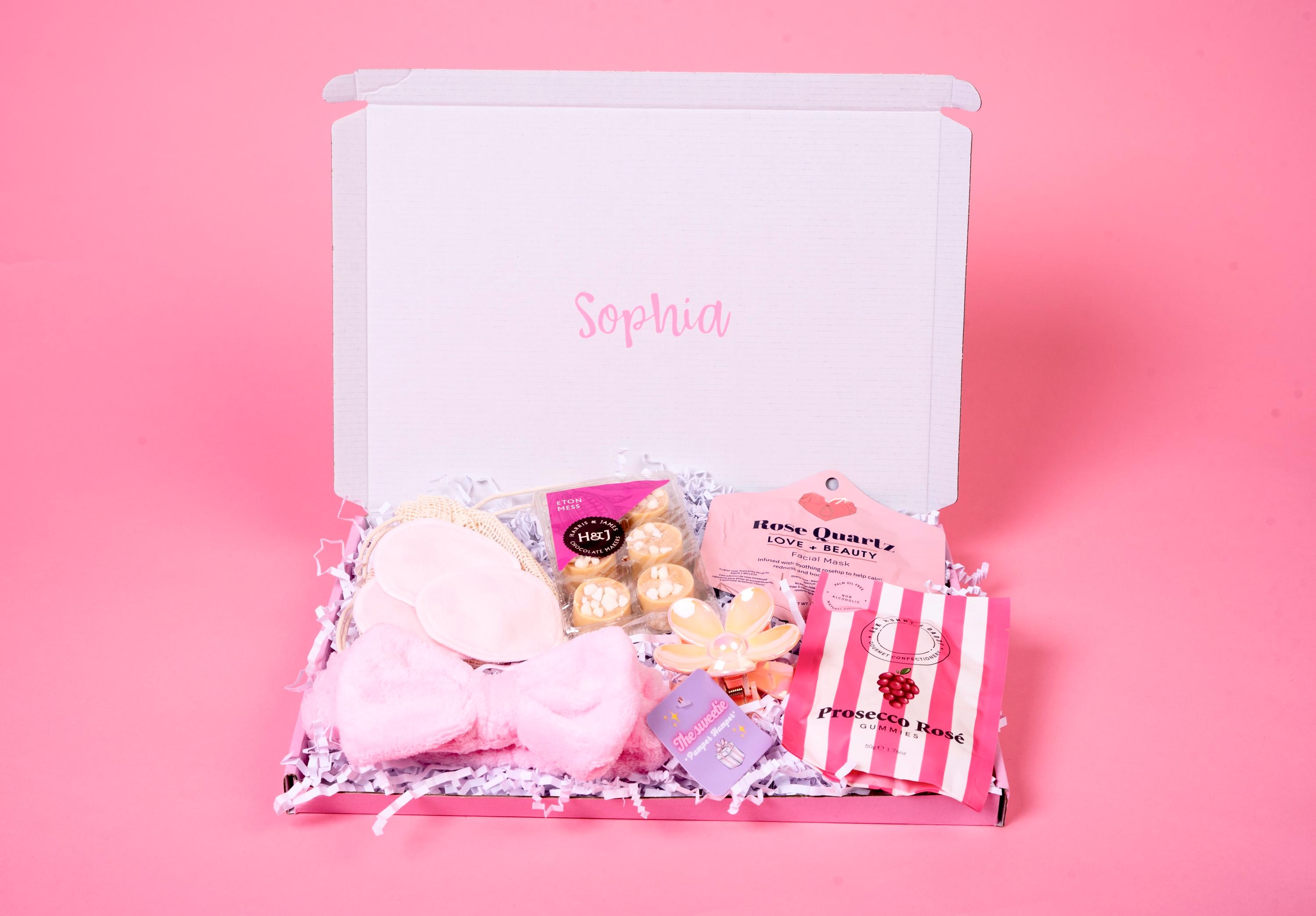 Pink luxury pamper hamper, For her,  Christmas, Birthday, Get well soon, Self care package, Pamper, Spa gift,  Relax, Unwind, Personalised