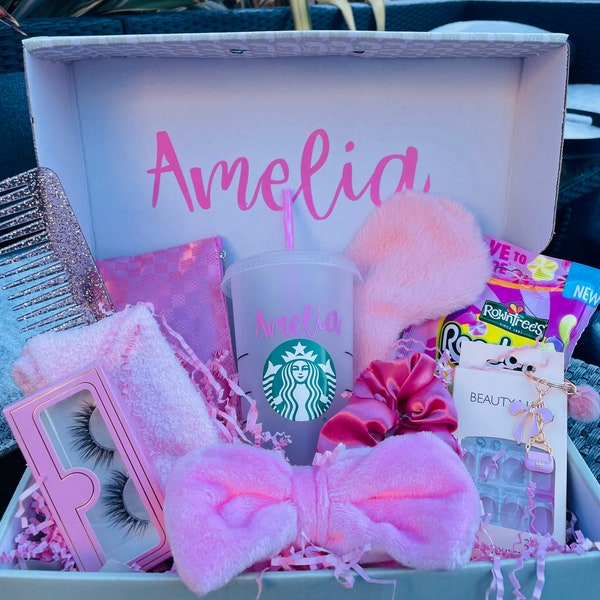 PINK STARBUCKS HAMPER | Luxury | pamper hamper | Gift  basket |  Birthday gift | Get well soon gift | Girls | Teen | For her | Daughter |