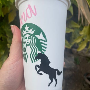 HORSE STARBUCKS HAMPER Horse riding Horse lover Girls Pamper Pony Personlised gift Present Birthday Gift Easter image 3