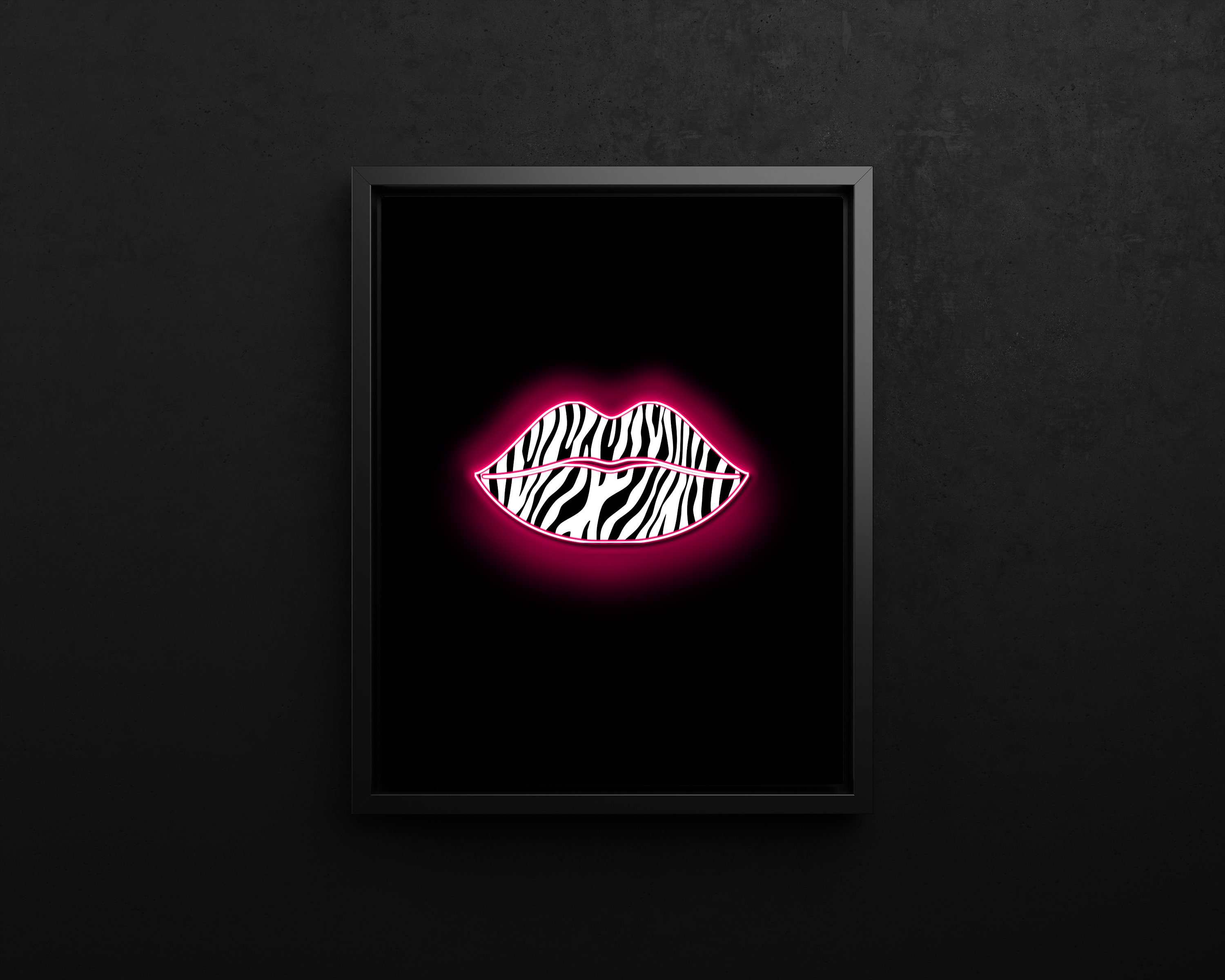 Neon PrintNeon Print Room decor Wall Art Print Digital Etsy