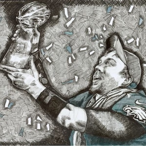 Philadelphia Eagles, Nick Foles with the Vince Lombardi Trophy