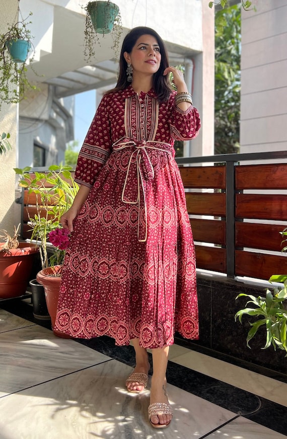 Kleid weihnachten baumwolle Clearance