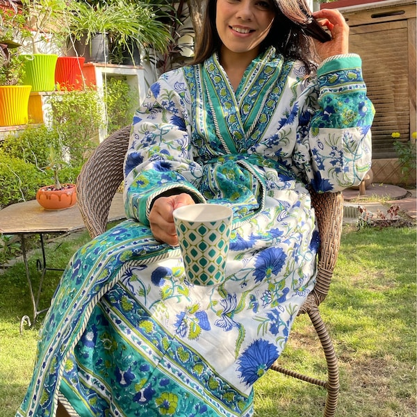 Indian Cotton Robe - Etsy