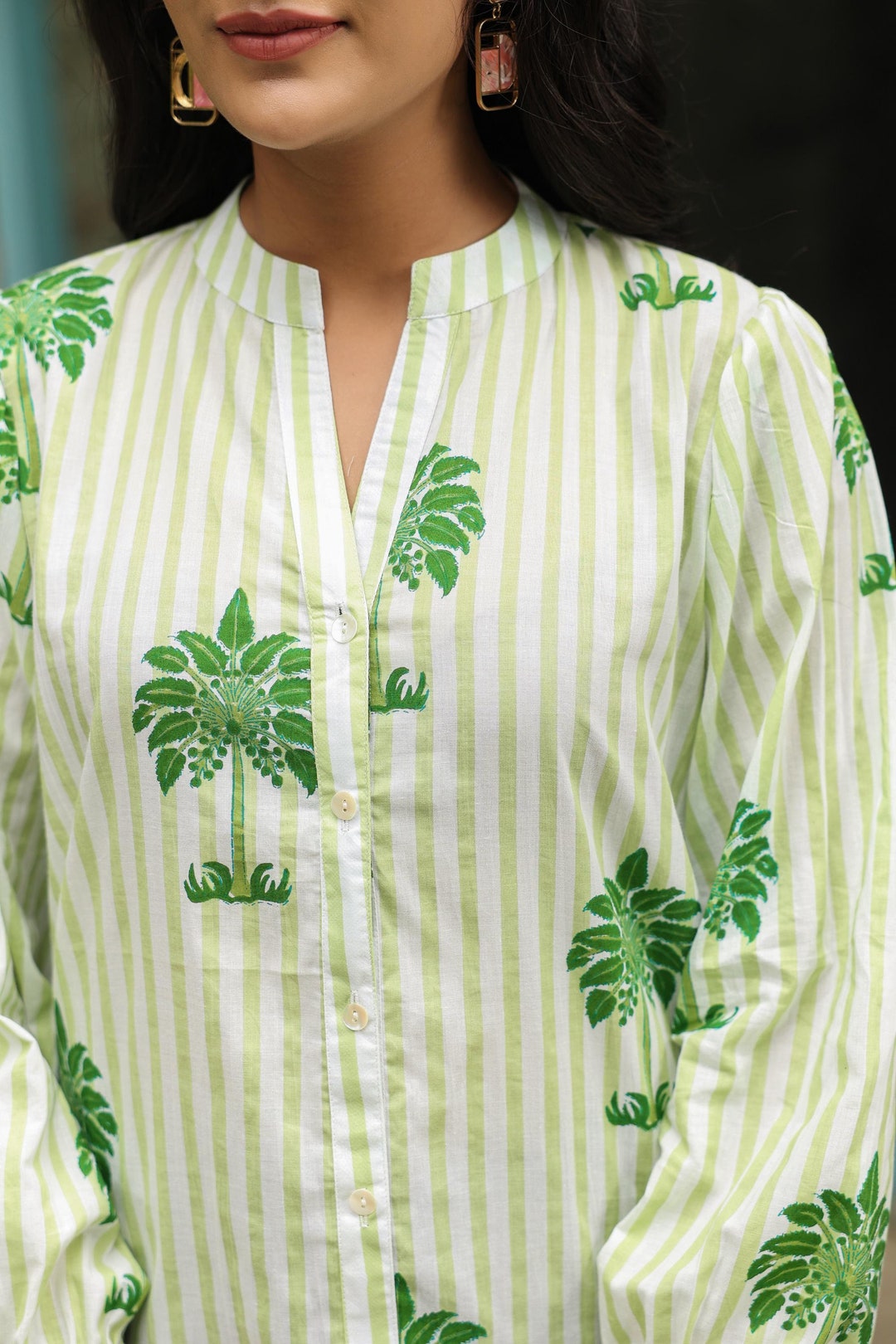 Gulbahar Handblock Cotton Top main image 1