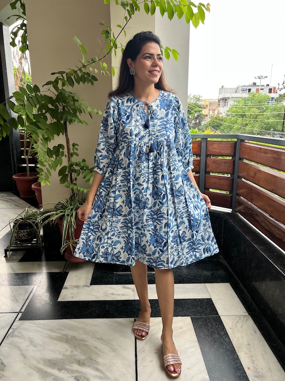 A line cotton dress sale