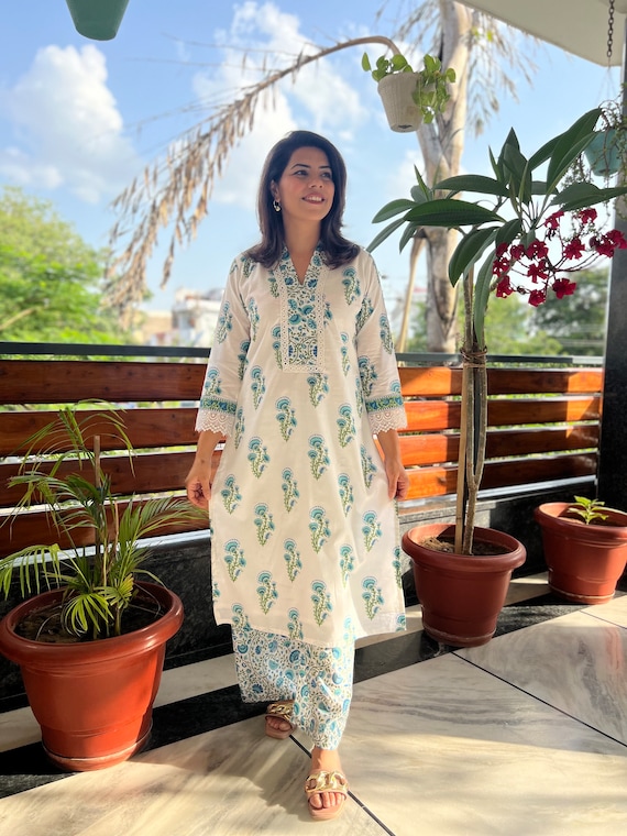 Jaipur Hand Block Printed Cotton Kurtis by Southloom – Page 2 – Southloom  Handmade and Organics