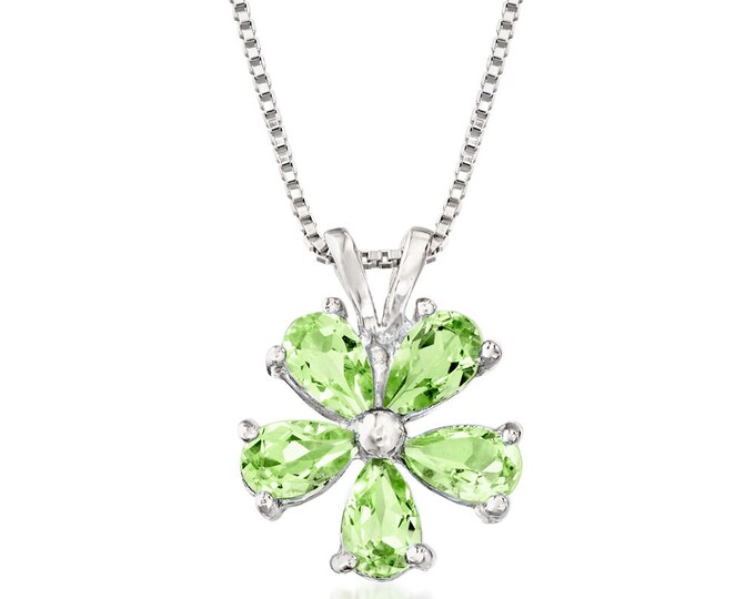 Peridot Natural Gemstone 925 Solid Sterling Silver Handmade Necklace