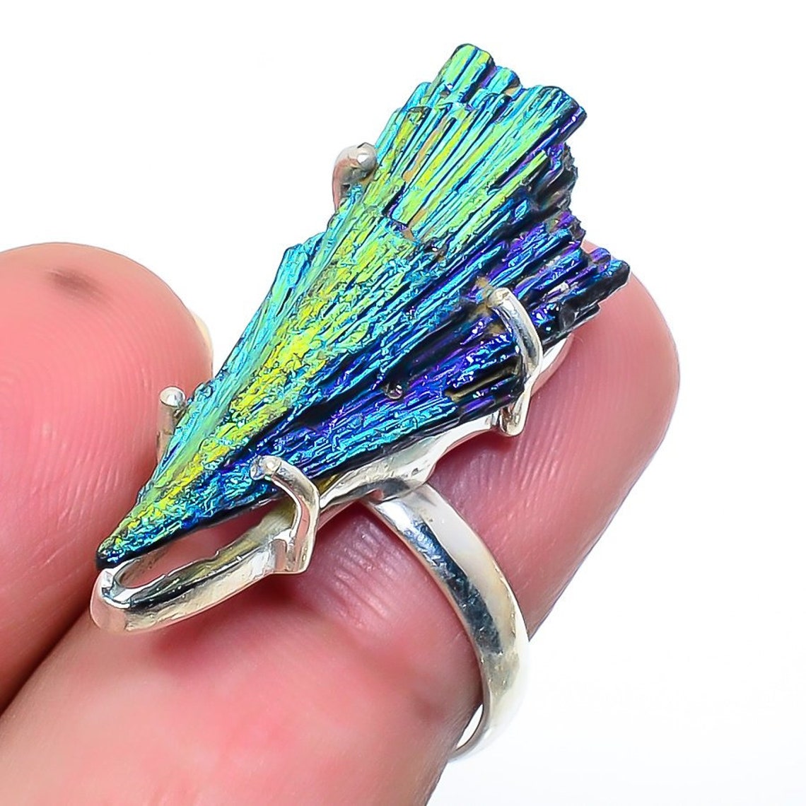 Titanium Kyanite Natural Gemstone 925 Solid Sterling Silver Etsy