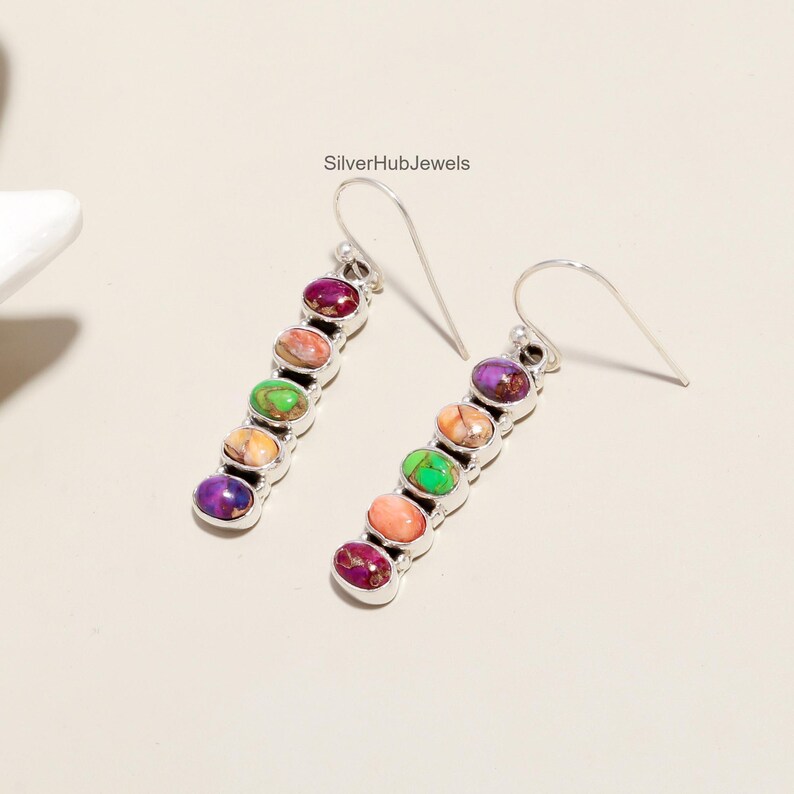 Wedding Present Mom, Earrings Turquoise, Statement Earring