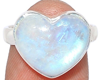 925 Sterling Silver, Handmade Jewelry, Rainbow Moonstone Ring, Gift For Her, June Birthstone