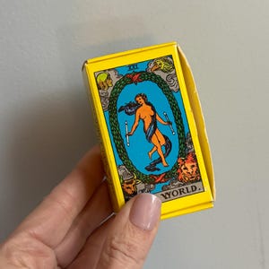 Mini cartes de tarot vintage / RARE des années 70 format de poche tarot Rider Waite Tarot Card deck mini tarot divination tool carte de tarot Muller Suisse