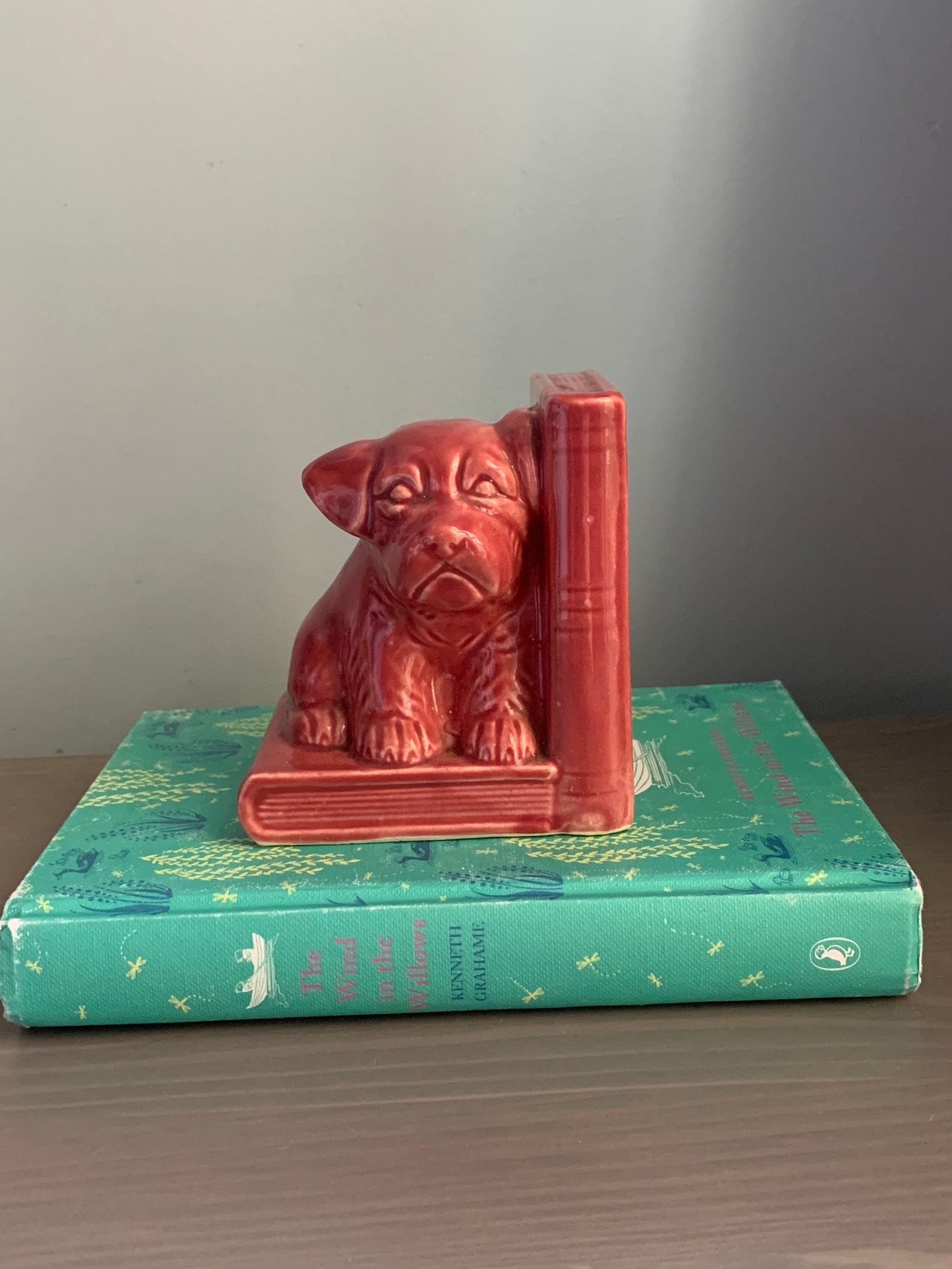 Vintage Ceramic Dog Bookend / Single bookend / ceramic St. Etsy