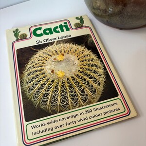 Vintage Cacti Book / 70s cactus book how to grow cacti book for plant person retro gift green thumb how to book cactus