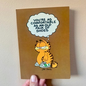 Funny Vintage Garfield Anniversary Card / card & envelope 80s Garfield anniversary card funny vintage anniversary card for parents