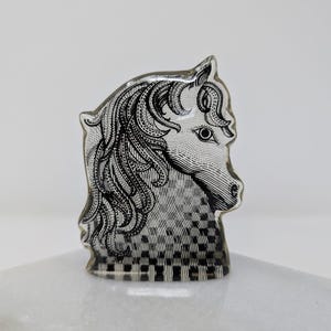Vintage Lucite Horse Bust / Abraham Palatnik Lucite horse head vintage collectible Abraham Palatnik gift vintage snon Pal lucite pony gift