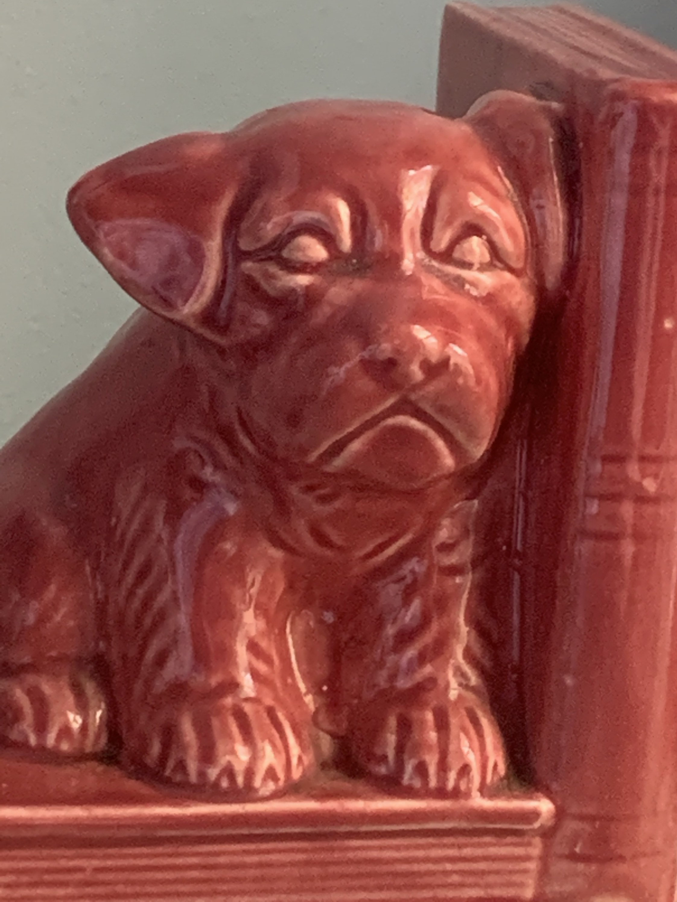 Vintage Ceramic Dog Bookend / Single bookend / ceramic St. Etsy