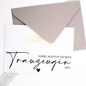 Carte de demoiselle d’honneur incluant l’enveloppe / Question Voulez-vous être ma demoiselle d’honneur / Papeterie / Mariage / Demoiselles d’honneur