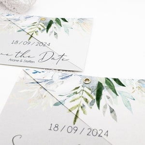 Save The Date Karte "Wildflower " / Hochzeit / Hochzeitsankündigung