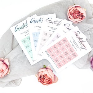 Vind de Gast Gast Bingo / Bingo Bruiloft / Bruiloft Spel / Party Spel Bingo Kaart / Groot