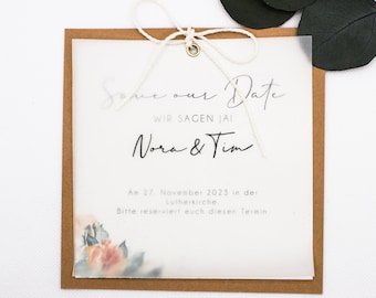 Faire-part de carte Save The Date Mariage "Sweet Summer Love"