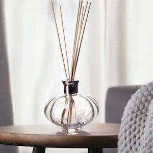 Reed Diffuser Mouth Blown Glass Oval Optical Clear Pearlescent