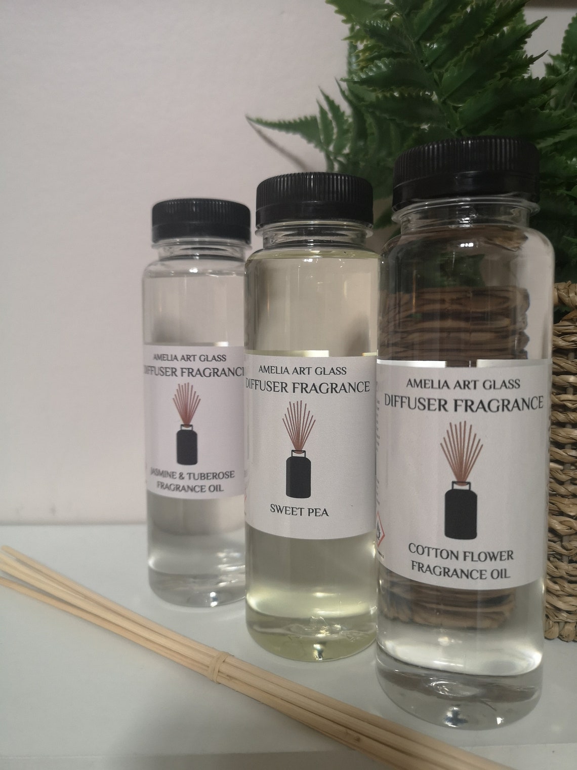 Reed Diffuser Oil Jasmine and Tuberose Floral Fragrance Etsy