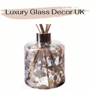 Reed Diffuser Mouth Blown Glass Cylinder Grey Design