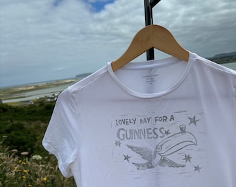 Lino Printed Guinness T-Shirt