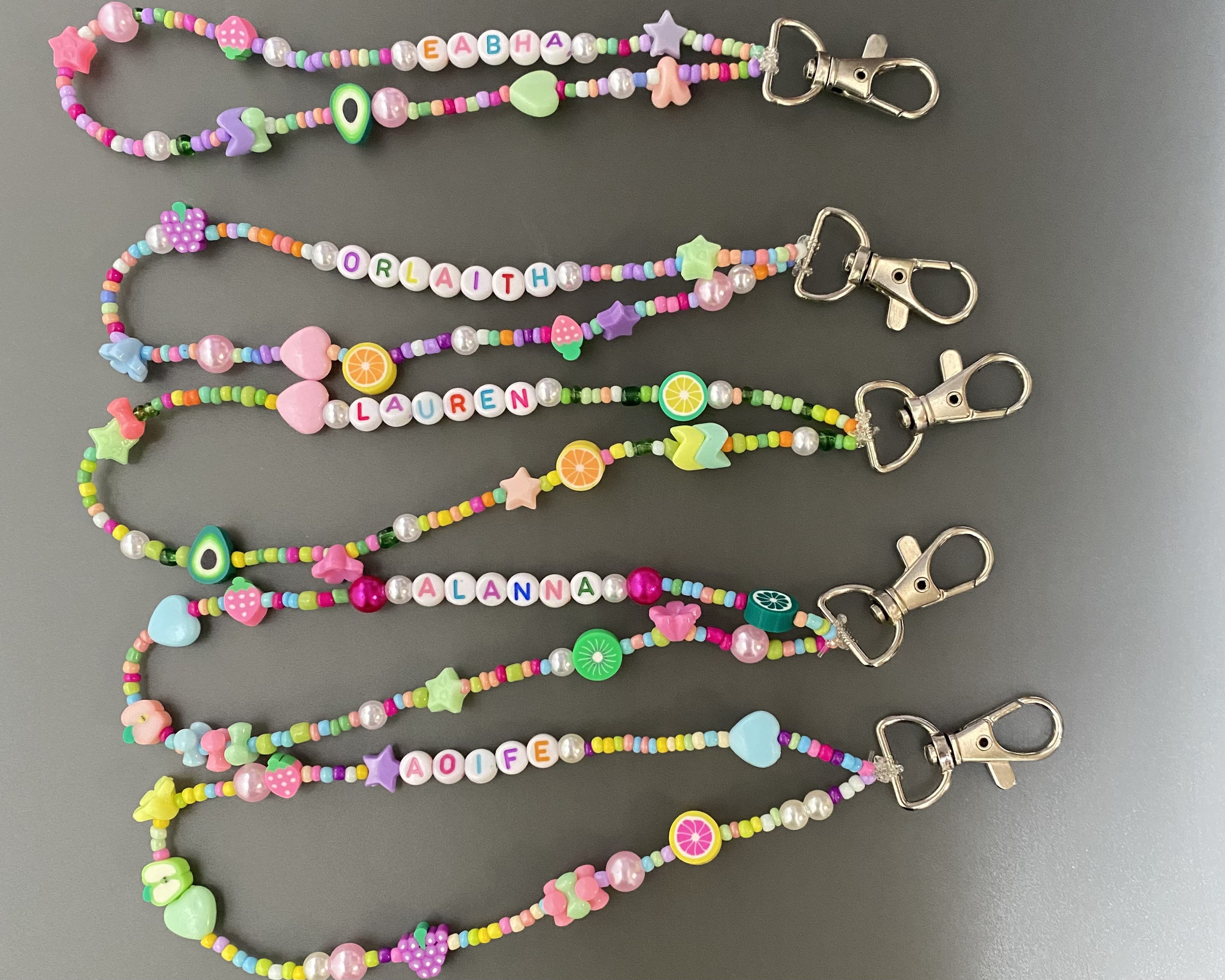 Beadable Keychain Blanks Bundle Pack of 10 Beadable Keychain -  UK