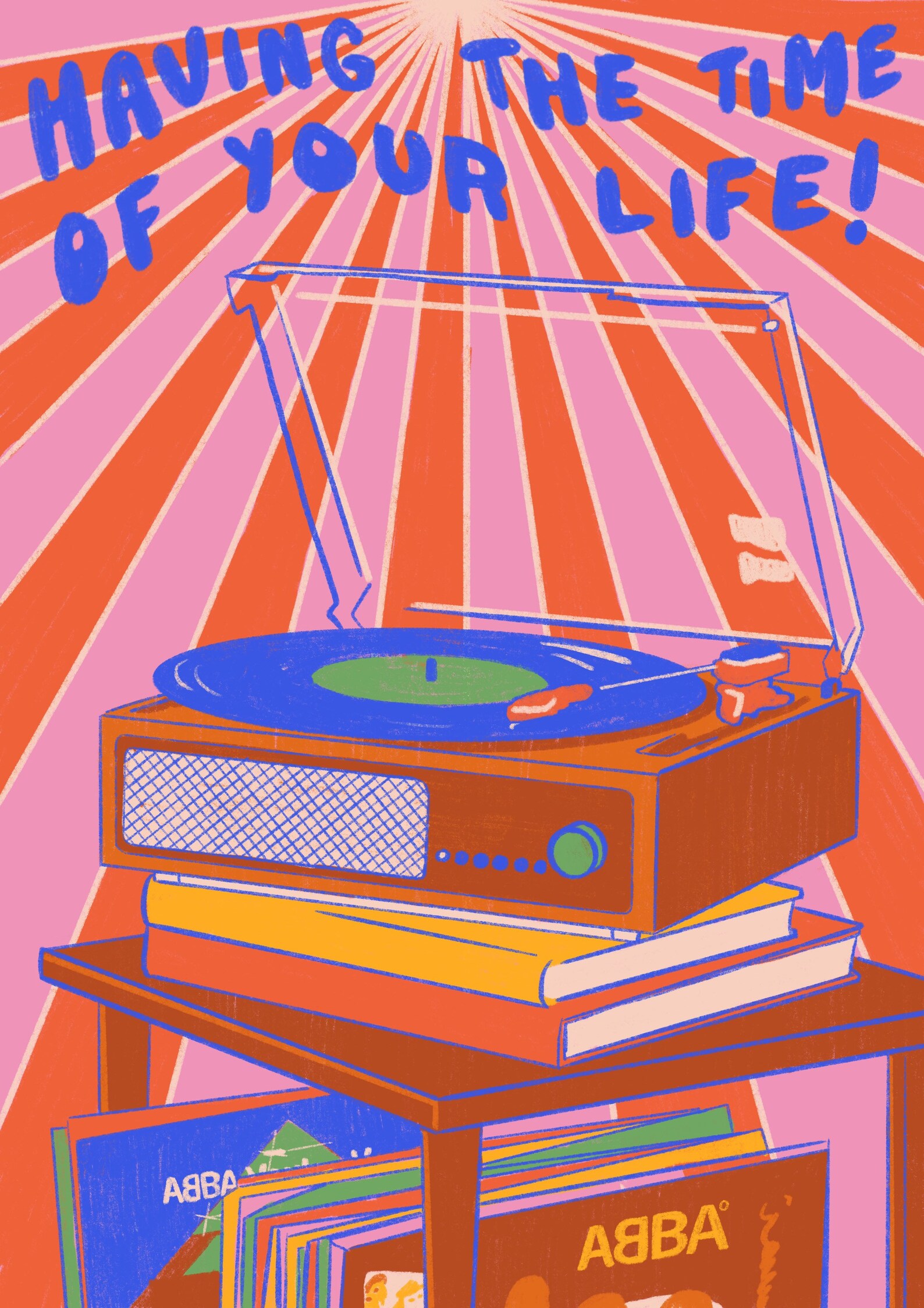 ABBA Art Print trio Etsy