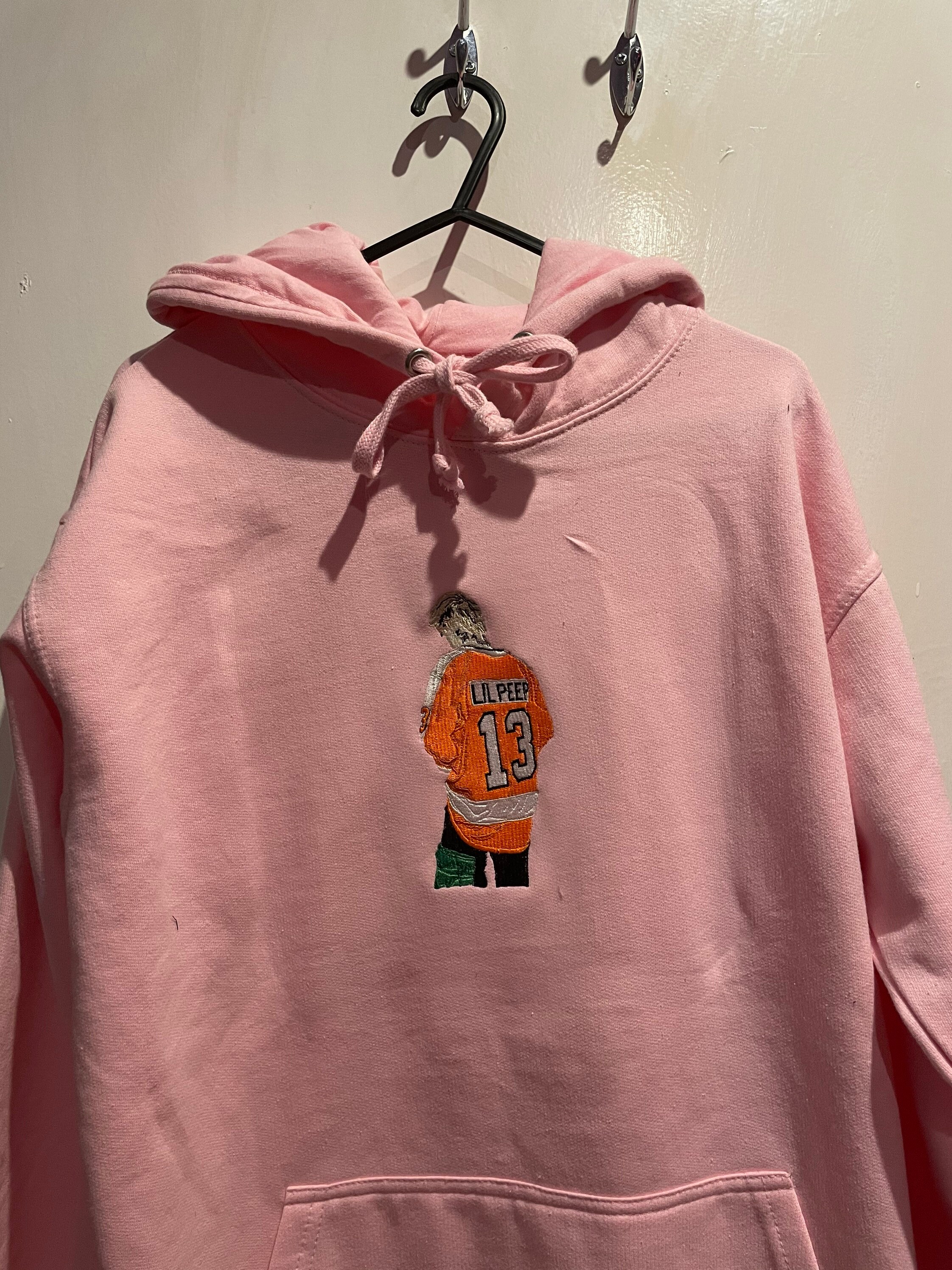 Lil Peep Jersey Rosa Hoodie | Etsy