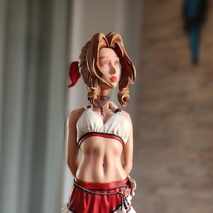 Aerith Gainsborough Final Fantasy  3D Printed statue Collectible Statue Gift | Birthday Gift Handmade, Art, Decoration, hand painting