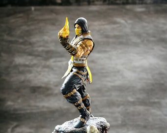 Mortal Kombat Scorpion kill Subzero Collectible , Figure ,  statue , Collectible Statue | Gift | Birthday Gift Handmade, Art, Decoration