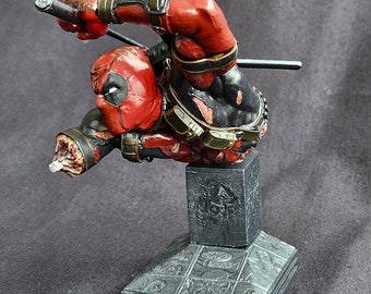 Deadpool 3D-gedruckte Statue | Sammlerstatue | Geschenk | Geburtstagsgeschenk