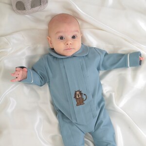 Embroidered Baby Romper, Newborn Outfit, Toddler Boy And Girl Long Sleeve Overalls, Baby 1st Birthday Gift