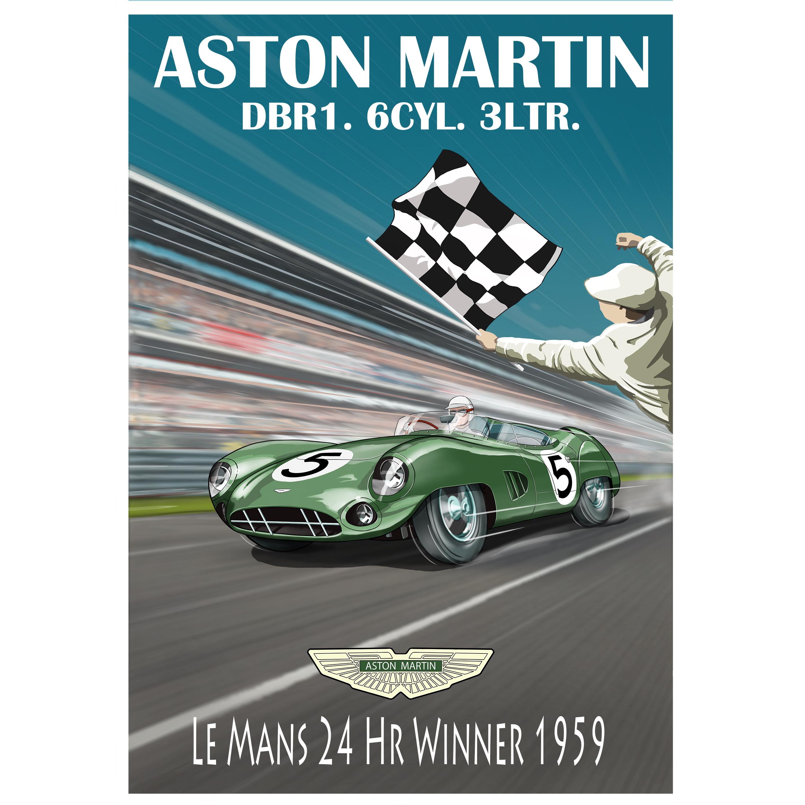 Poster Le Mans 24h 1959 – Départ Course – Tirage Art Motor Racing – A2/A3