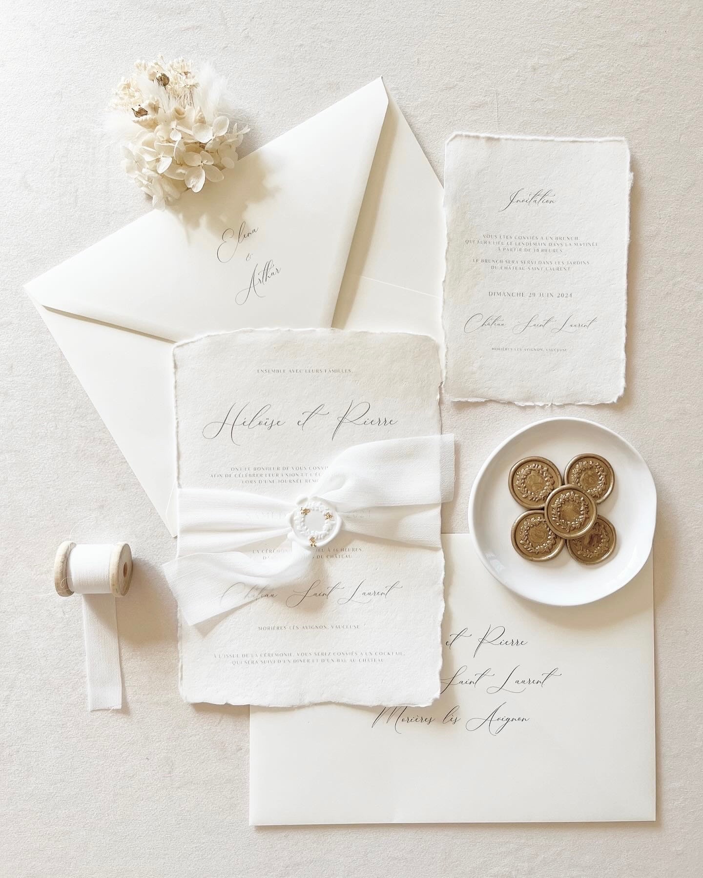 Faire part de mariage fait main France