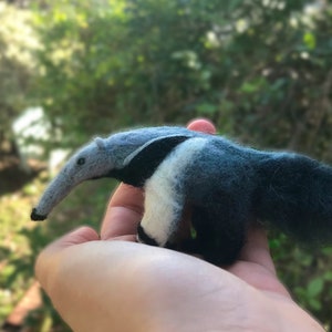 Ameisenbär Filztier gefilzt Nadelfilz Riesenameisenbär handgemacht wild