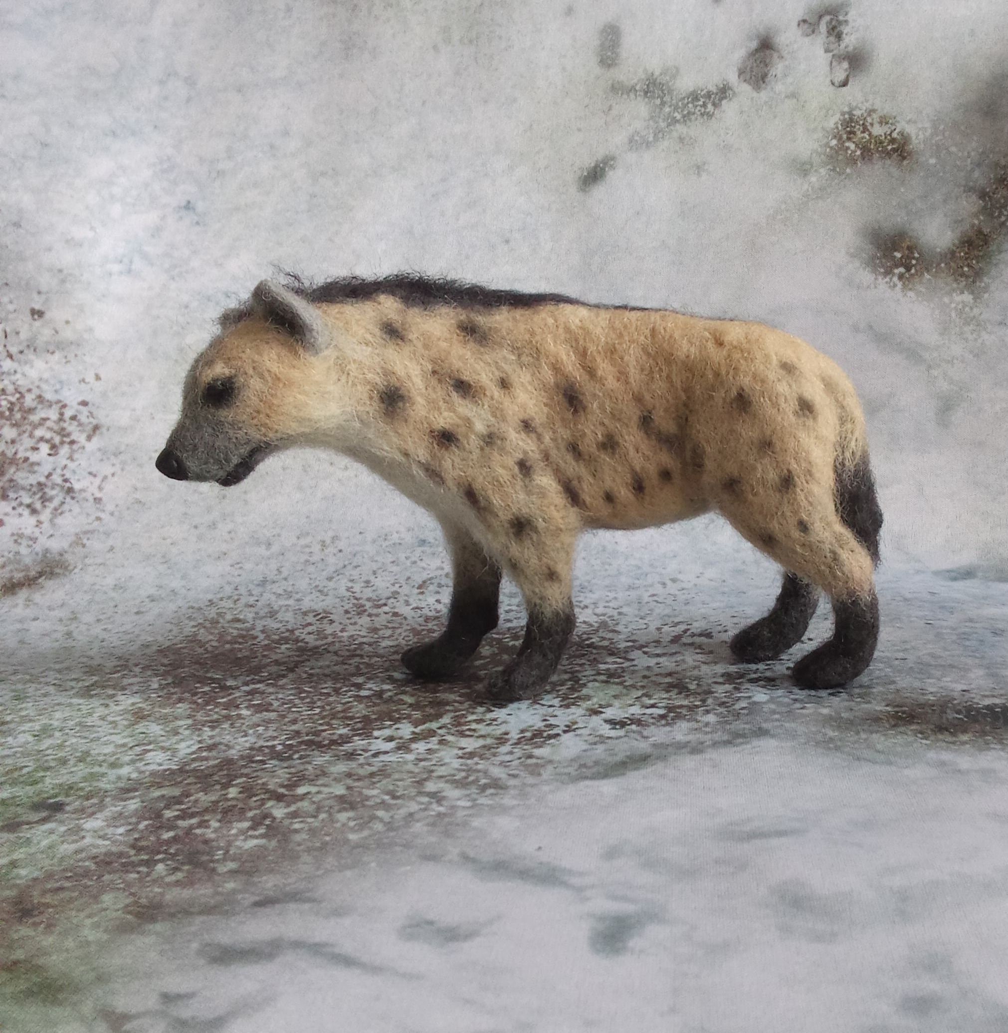 Cave Hyena Replica Crocuta Spelaea Ice Age Spotted Hyeana Model