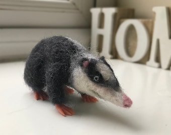 Moonrat felt felted needlefelt animal Echinosorex