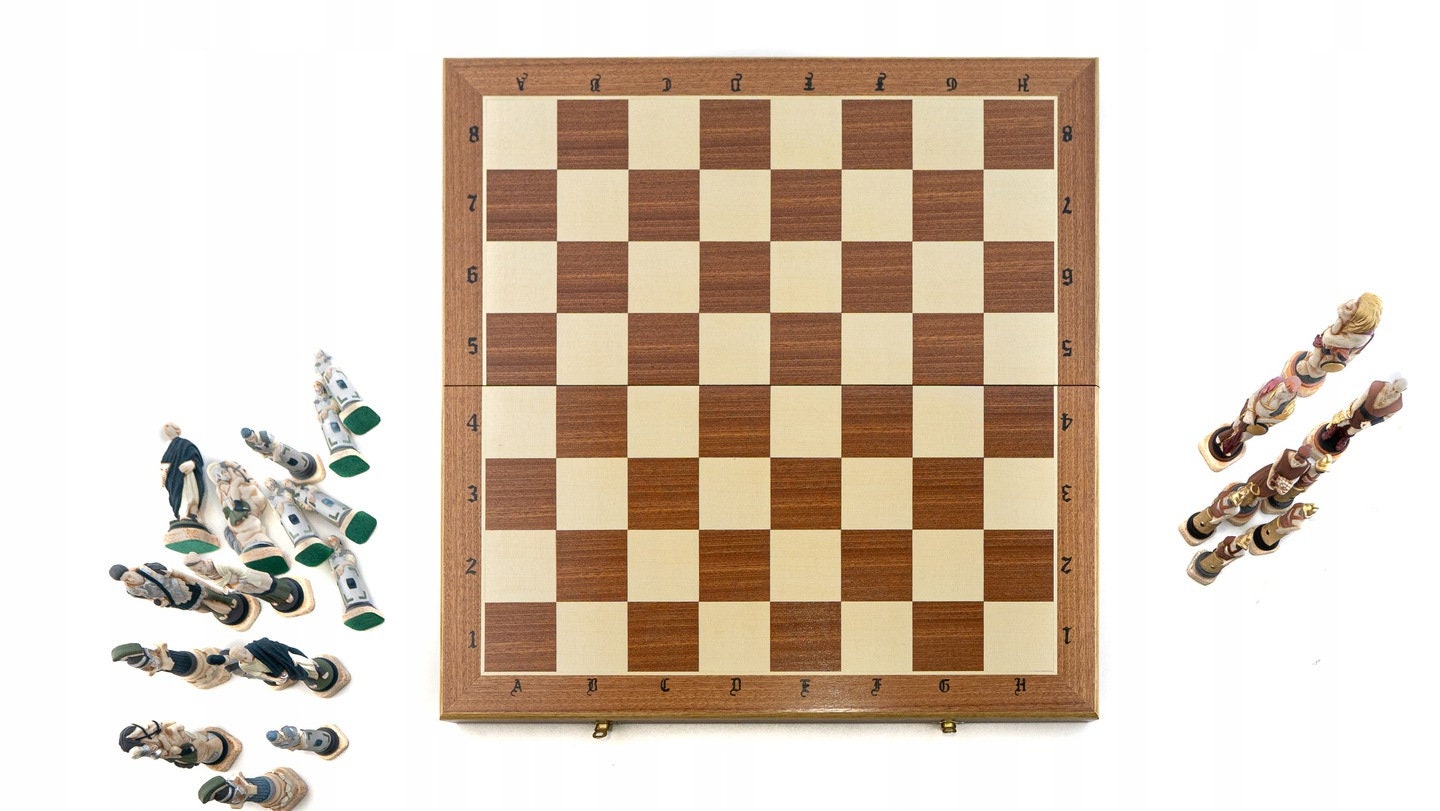 CHESS SET piezas de ajedrez tablero de ajedrez hecho a mano Etsy