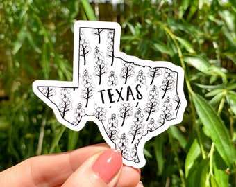 Bluebonnet Flower Texas State Sticker – Waterproof Vinyl Decal