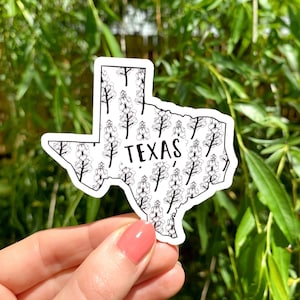 Texas State Sticker - Bluebonnet Flower -  Matte, Vinyl Waterproof Durable Decal - Notebooks, Laptops, Water bottles, Phone case, Bujo Decor