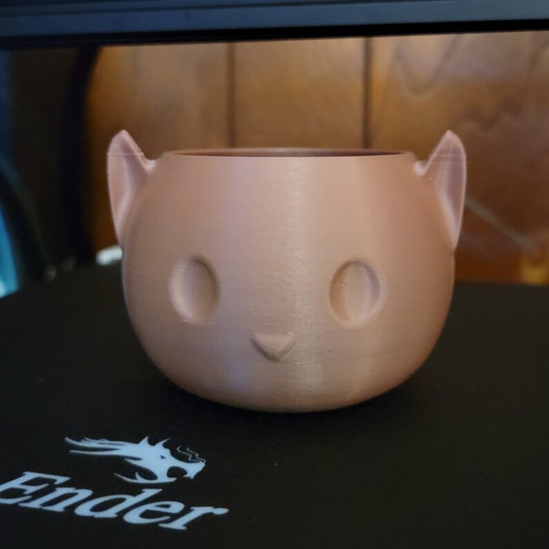 Accent Piece 3D Print Kitty Cat Planter Succulent Planter