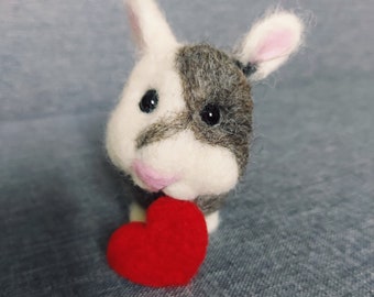 The Carroteers Racing Rabbits in Carrot Stunning Needle Felted Special Unique GiftCollectiblePresentEasterRareHandmade