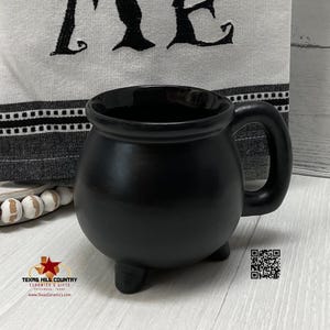 Cauldron Mug Black Matte for Your Favorite Brew or Potion or Any Halloween Drink