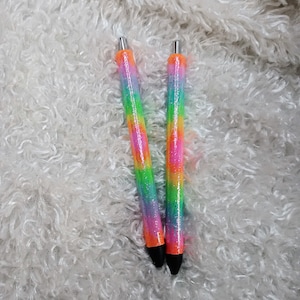 Tie Dye glitter pen, custom pen, inkjoy gel pen, personalized pen, glitter epoxy pen