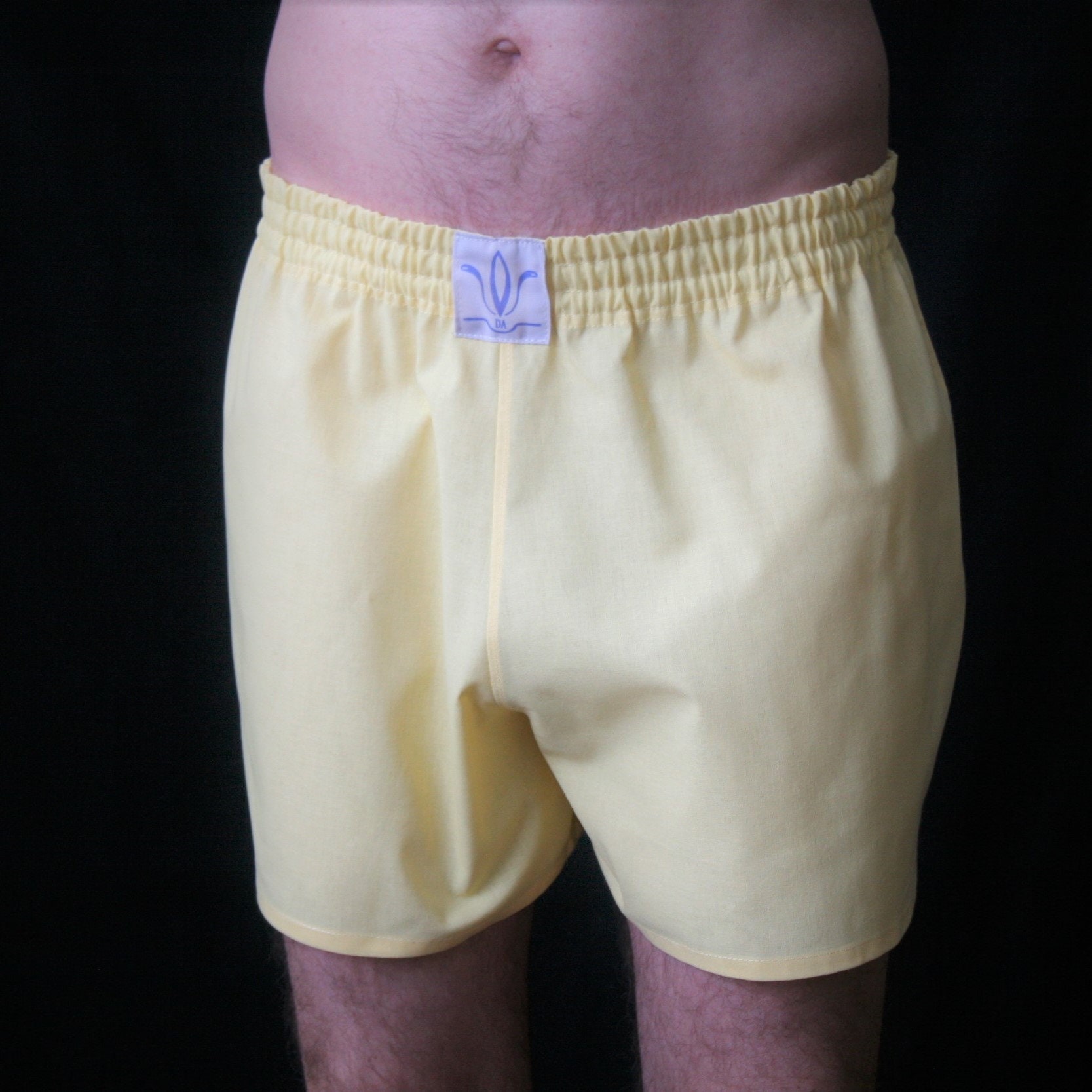 DA YELLOW men boxer shorts 100 cotton briefs handmade Etsy