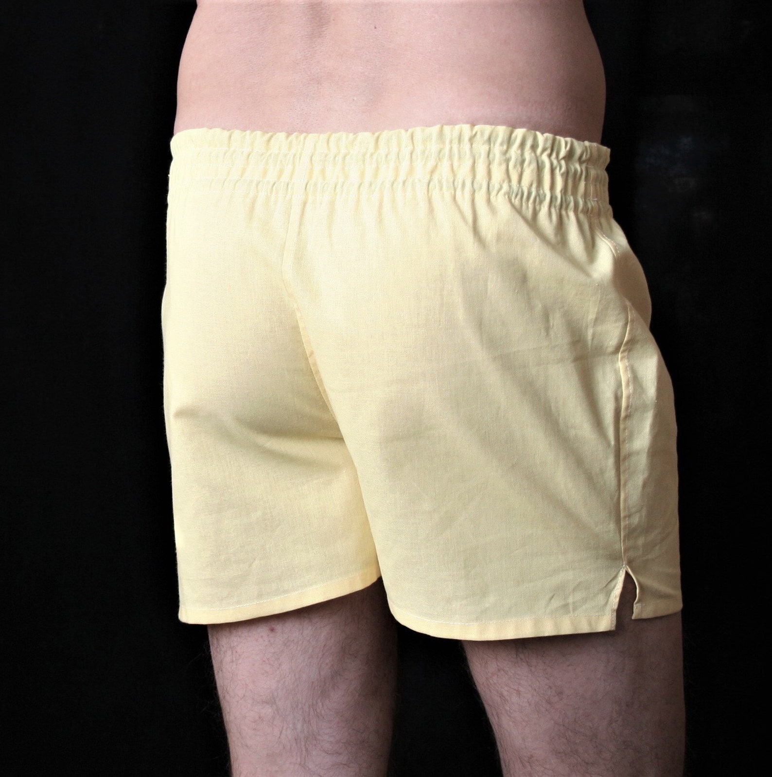 DA YELLOW men boxer shorts 100 cotton briefs handmade Etsy